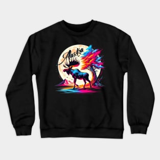 Alaska Moose Crewneck Sweatshirt